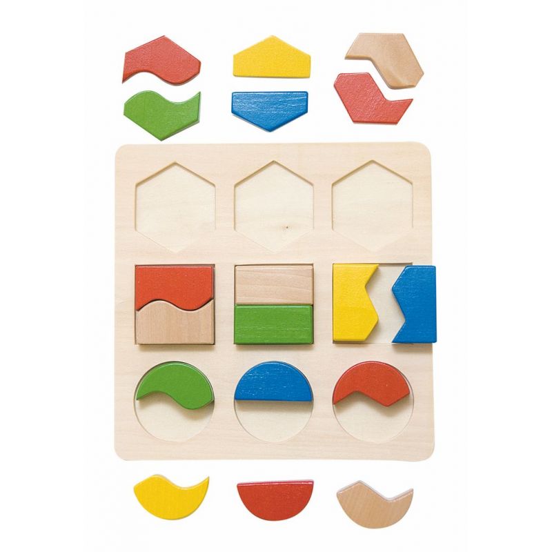 Woody Doštička s geometrickými tvarmi