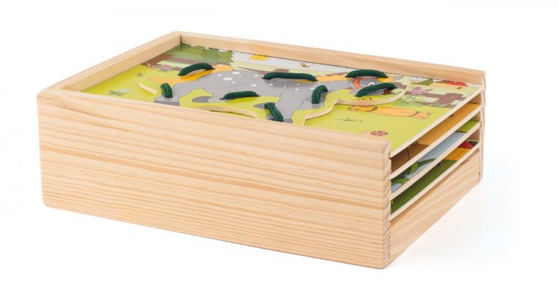 Woody Prešívacia krabička - Zvieratká