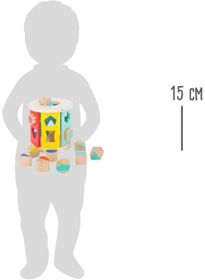 Small Foot Drevený vkladací farebný valec