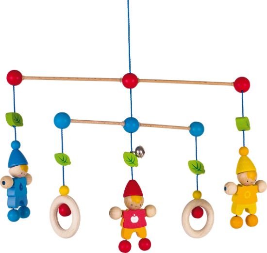 Goki Drevený závesný kolotoč Traja trpaslíci