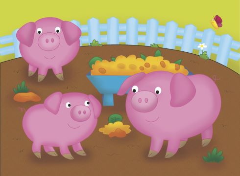 Galt 4 Puzzle v krabici - Farma