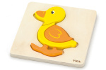 Viga Drevené puzzle pre najmenších Kačička