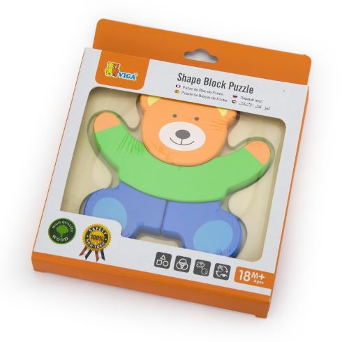 Viga Drevené puzzle pre najmenších Medvedík