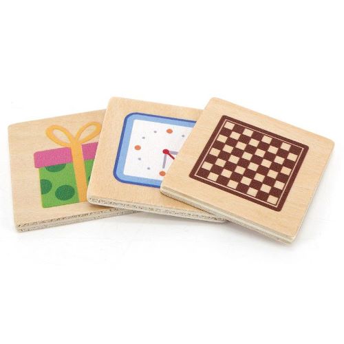 Viga Drevené puzzle Tvary