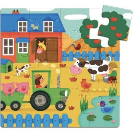 Vilac Drevená sada zábavných hier so zvieratkami 4v1