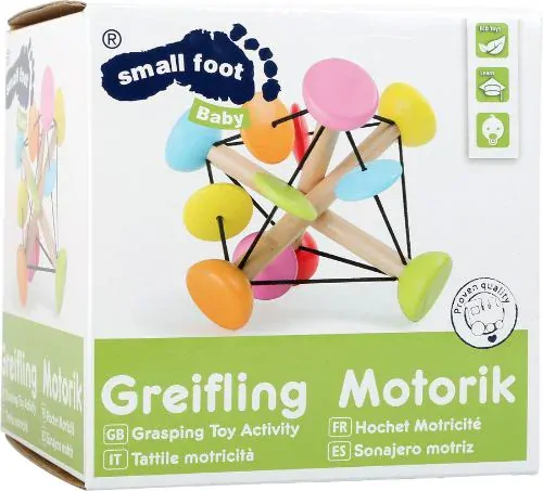 Small Foot Drevená úchopová hračka farebná