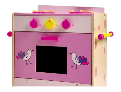 Small Foot Detská drevená ružová kuchynka