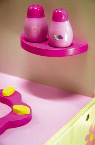 Small Foot Detská drevená ružová kuchynka