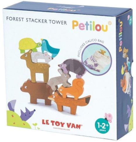 Le Toy Van Petilou Skladacia veža Zvieratká