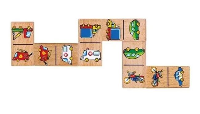 Viga Drevené domino - Autá