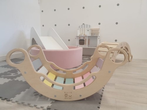 Elis Design Montessori dúhová hojdačka 5v1