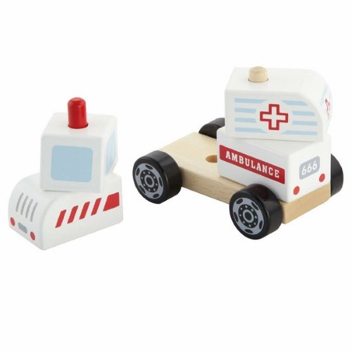 Viga Drevená skladačka Sanitka