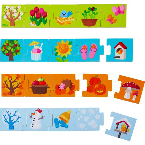 Haba Drevené puzzle Ročné obdobia 20 ks