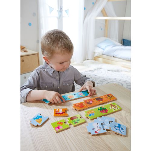 Haba Drevené puzzle Ročné obdobia 20 ks