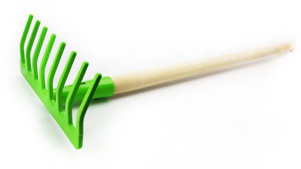 Wiky Hrable s drevenou násadkou - zelené