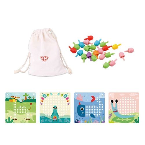 Tooky Toy Drevená mozaika malá