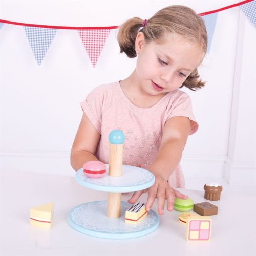 Bigjigs Toys Stojan s koláčikmi