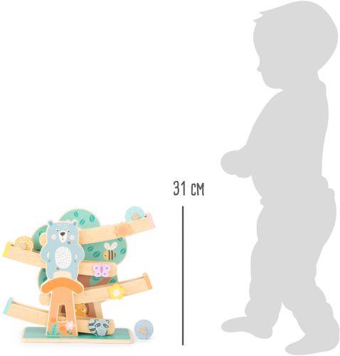 Small Foot Drevená dráha v pastelových farbách