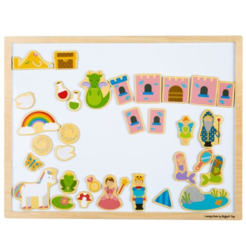 Bigjigs Toys Drevená magnetická tabuľa