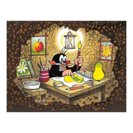 Dino Drevené kocky kubus Krtko a priatelia 12 ks