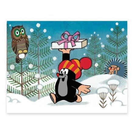 Dino Drevené kocky kubus Krtko a priatelia 12 ks