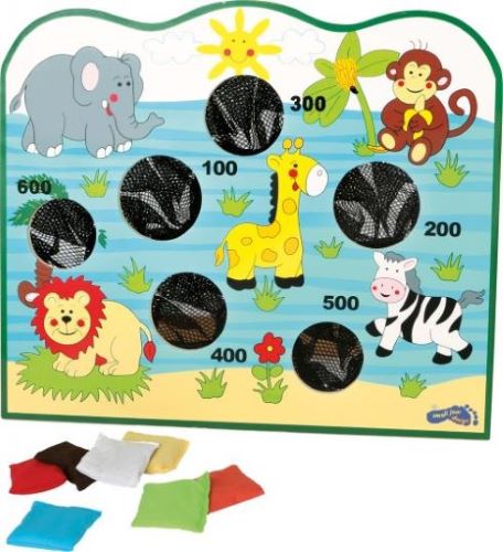 Small Foot Drevená hra Hádzanie Afrika