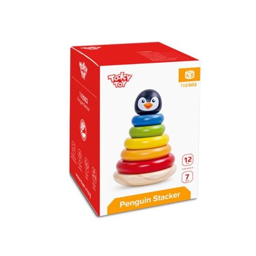 Tooky Toy Nasadzovacie krúžky Tučniak 