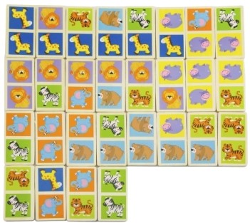 Viga Drevené domino - Divoké zvieratká