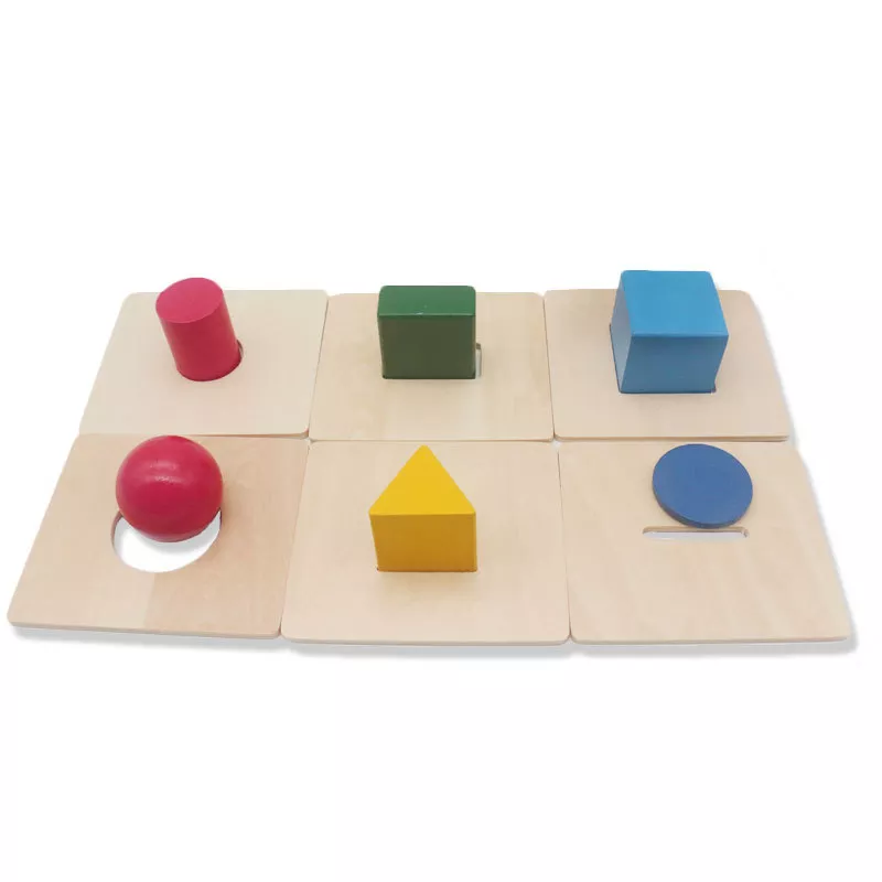 Montessori Krabička na vhadzovanie s vymeniteľným vekom 6v1