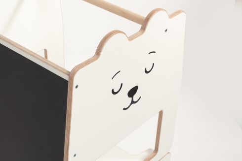 Craffox Montessori multifunkčná učiaca veža Medveď biely
