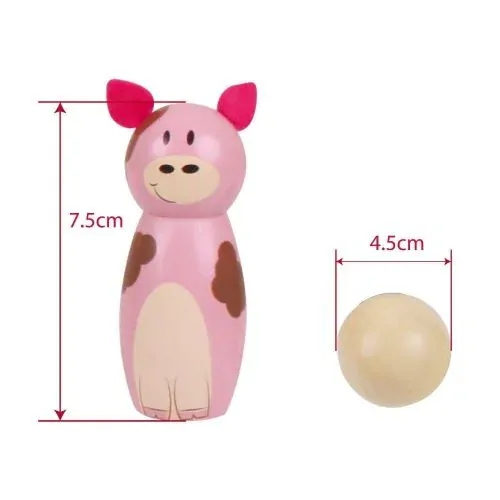 Bigjigs Toys Drevené kolky Farma