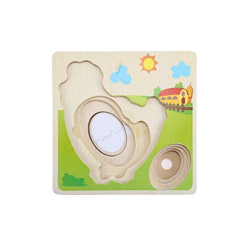 Montessori 3D puzzle Vývojové štádia - kura 