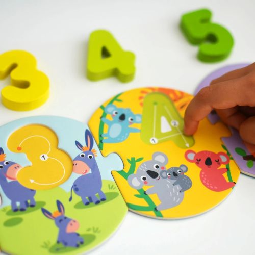 Tooky Toy Puzzle Priraď čísla