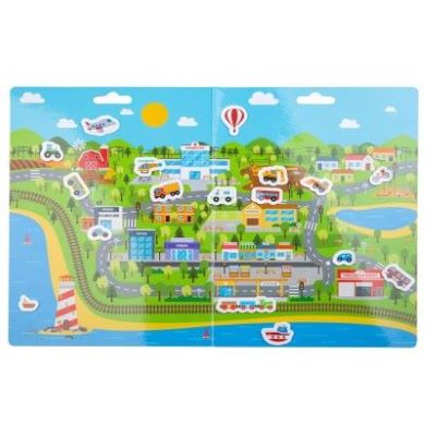 Bigjigs Toys Znovupoužitelné samolepky Doprava v meste