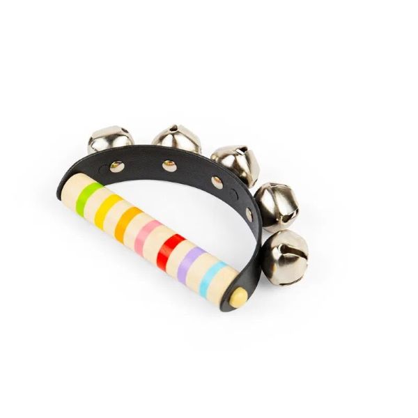 Bigjigs Toys Rolnička s drevenou rukoväťou dúhová 1ks