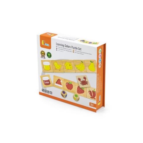 Viga Drevené puzzle Triedenie podľa farieb