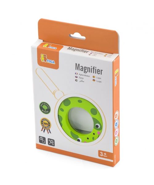 Viga Drevená lupa Žabka