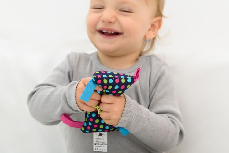 MyMoo Montessori úchopový vankúšik Lentilky