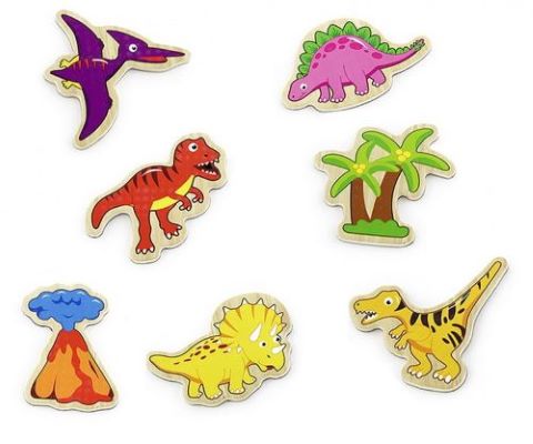 Viga Drevené magnetky Dinosaury 20 ks