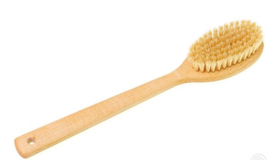 Detská masážna kefa s rúčkou do kúpeľa