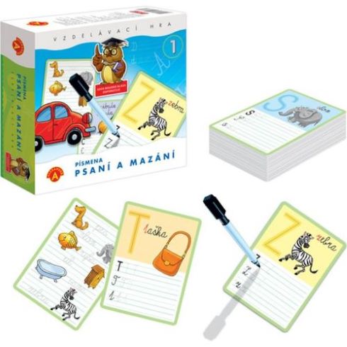 Alexander hra Písanie a mazanie - písmenká