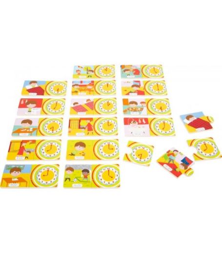 Small Foot Drevené puzzle Hodiny