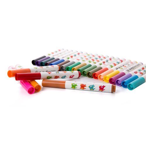 Tookyland Umývateľné fixky s univerzálnym hrotom 24 ks
