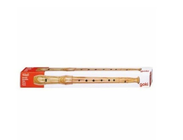 Goki Drevená flauta prírodná 32 cm