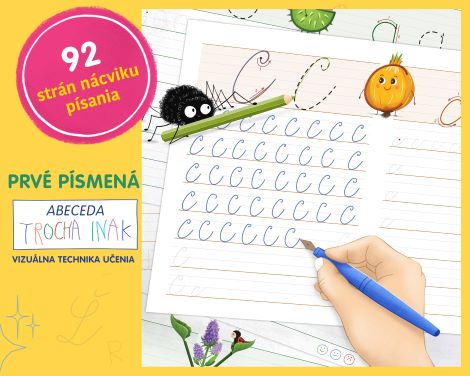 TROCHA INAK Prvé písmená – pracovné listy na nácvik písania