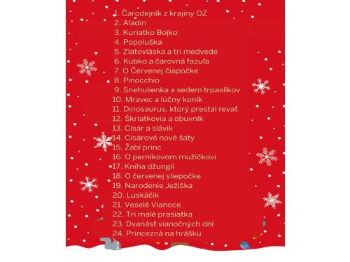 Adventný kalendár plný kníh