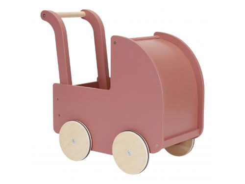 Little Dutch Drevený kočík pre bábiky s bábikou Kvety a motýle