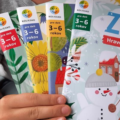Koliesko Sada zošitov JAR, LETO, JESEŇ, ZIMA – hravé úlohy s nálepkami