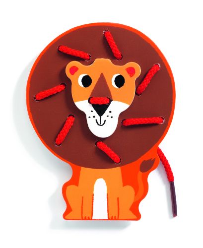 Djeco Lassanimo - šnurovanie, drevená edukatívna hra