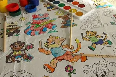 Pexi Maľovacie obrusy ZOO 3 ks